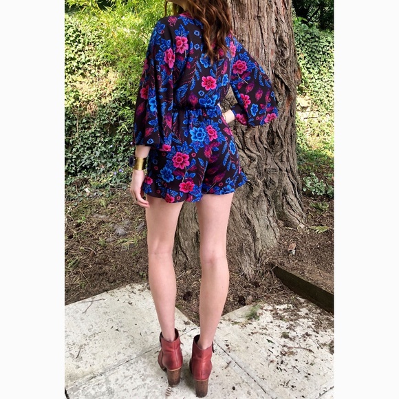 Floral Boho Romper - Picture 2 of 5